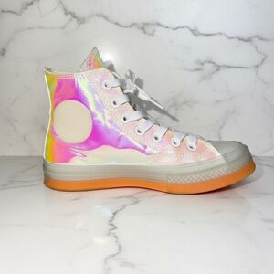 Converse Unisex High-Top Sneakers Chuck Taylor Iridescent Women’s 6.5 Men’s 4.5
